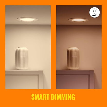 WiZ Connected Tunable White 6-Inch Smart Downlight - 6 Pack -2700K-5000K - 750 Lumen - Indoor - Connects to Wi-Fi - Control via Voice/App - Matter Compatible