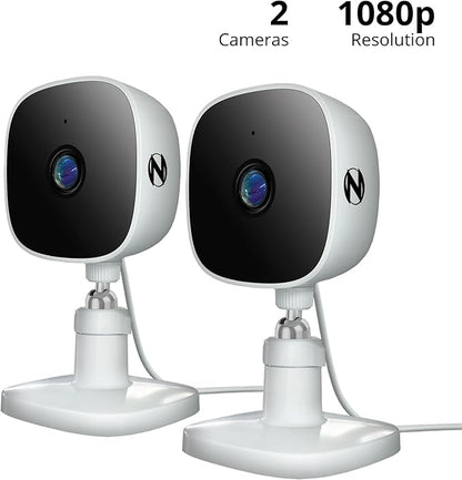 Night Owl Indoor Plug-in Wireless 1080p Deterrence Cameras with 2-Way Audio (2-Pack)