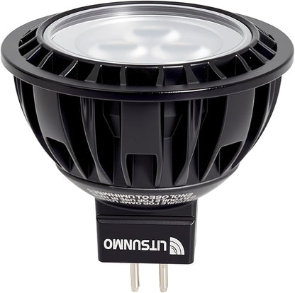 MR16 LED Bulb 3000K Warm White, 4W MR16 GU5.3 LED Bulb Aluminum, 350 Lumens,12V Low Voltage Landscape Light Bulbs for Outdoor Landscape Lighting and Indoor Accent Lighting, 1 Pack