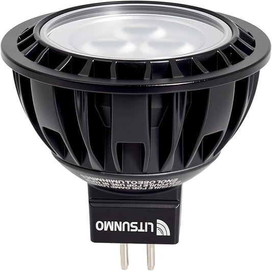 MR16 LED Bulb 3000K Warm White, 7W MR16 GU5.3 LED Bulb Aluminum, 600 Lumens, 12V Low Voltage Landscape Light Bulbs for Outdoor Landscape Lighting and Indoor Accent Lighting, 1 Pack
