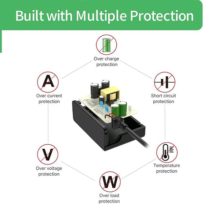5V 2A Micro USB Power Supply Adapter Charger Compatible with Raspberry Pi 3/3 B+, Pi 2, Zero, Model A A+ B B+, Arduino, ESP32, LED Strip, TV Box, Security Camera