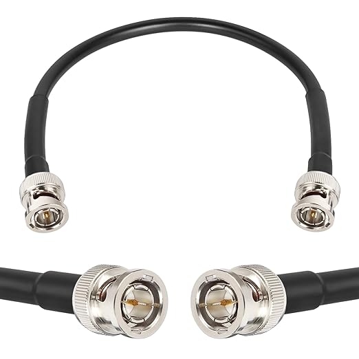 XRDS -RF 12G SDI Cables 1FT, SDI Video Cable 3G/6G/12G 75ohm BNC Male Cable Supports HD-SDI/3G/6G-SDI/4K for Video Security Camera SDI Converter