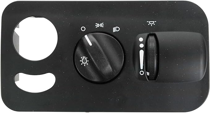 TRQ Headlight Switch Black Compatible with 2005 Chrysler Town & Country 2004-2007 Dodge Caravan Grand Caravan