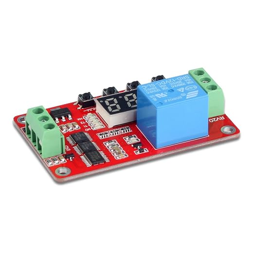 UCTRONICS DC 12V Programmable Multifunction Time Delay Relay Module, On Delay and Off Delay 0.1s to 270h Timer with Segment LEDs Display for Smart Home, Automatic Control