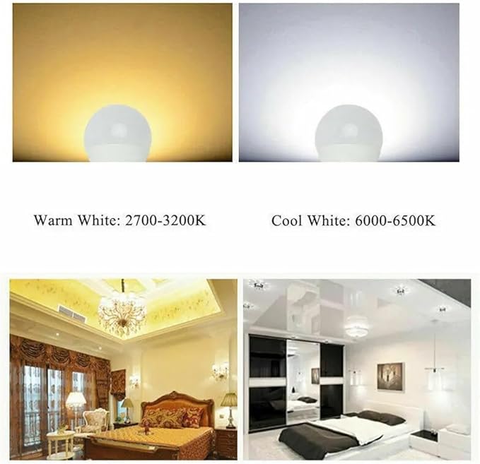 Wide Voltage Lights 5pcs LED Bulb Lamps E27 B22 110V 220V Light Bulb Smart IC Real Power 3W 5W 7W 9W Brightness LED Spotlight Household Bulbs (Color : B22 Cold White, Wattage : 7w)