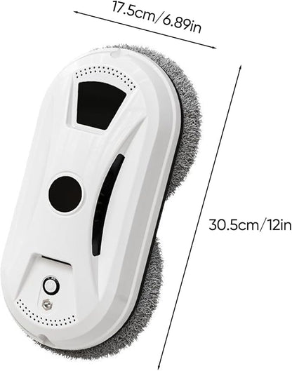 SakerPlus Automatic Smart Window Cleaning Robot, Dual Spinning Mop Pads, AI Smart Path, Remote Control, 20-Min UPS Backup, 90W Suction Cleaner for Windows, Glass, Walls & Tile