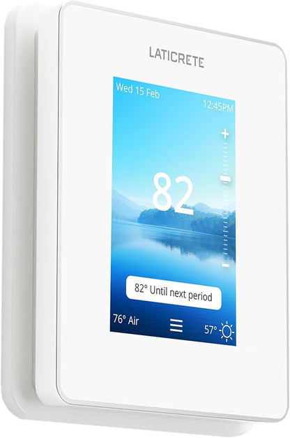 Laticrete 0804-0404-TW Strata Heat Smart Touch LCD WiFi Programmable Floor Heating Thermostat