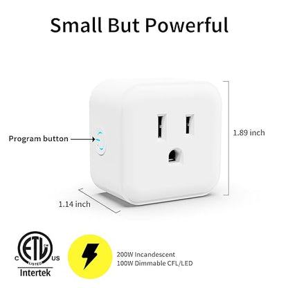 Minoston Z-Wave Outlet Dimmer, 800 Series Z-Wave Smart Plug, Z-Wave Hub Required, Alexa and Google Assistant Compatible, 200W (MP21ZD)