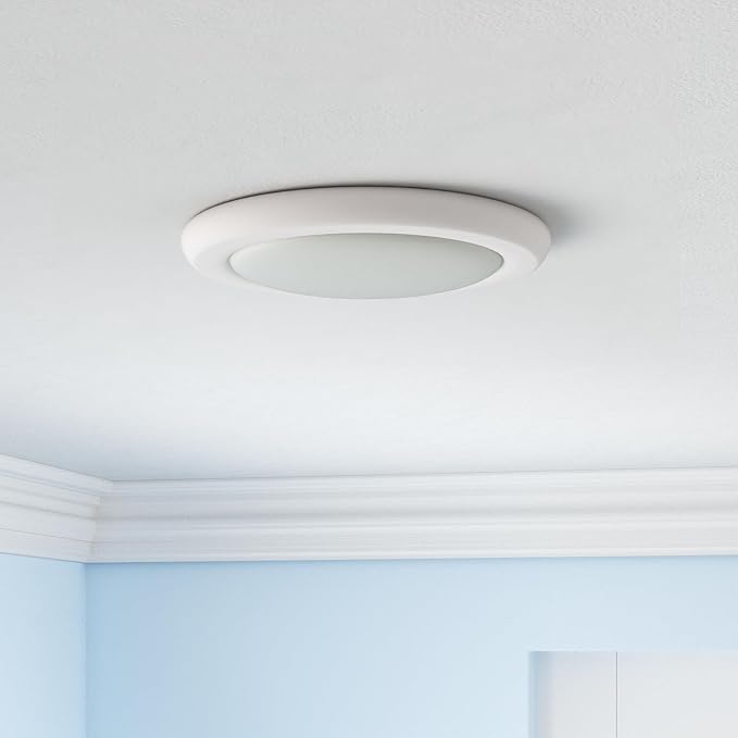 Nora Lighting NLOPAC-R650930AW NLOPAC-R650930AW-15 Watt LED 6" Surface Mount AC Opal-3000K-1,050 Lumens-120V-White, Surface Mount White