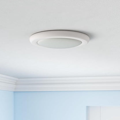 Nora Lighting NLOPAC-R650930AW NLOPAC-R650930AW-15 Watt LED 6" Surface Mount AC Opal-3000K-1,050 Lumens-120V-White, Surface Mount White