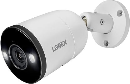Lorex Outdoor 4K IP Add-On Metal Bullet Security Camera | NVR Add-On | Smart Motion Detection | 2-Way Talk | Color Night Vision | IP67 Waterproof | Requires Recorder