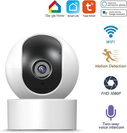 PGST WiFi Alarm System with 2MP HD Security Camera,Wireless Home Security Systems with Door/Window Sensors,Remote,4G SMS/Tuya APP Instant Alerts for Villa,Apartment,Garage,No Monthly Fee
