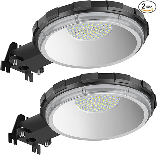 Karjoefar LED Barn Light, Dusk to Dawn Outdoor Lighting with 100W 10000LM 5000K Daylight, IP65 Waterproof Outdoor Security Lights for Garage Yard Street Warehouse Use