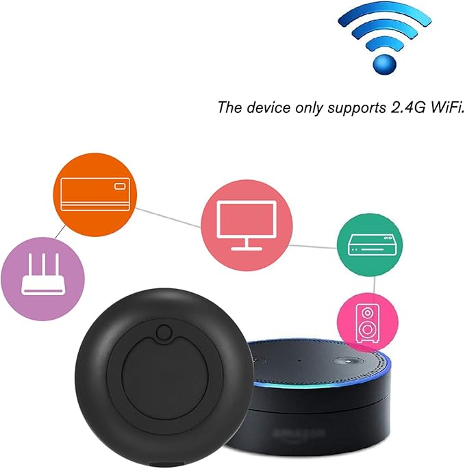 WiFi-IR Remote Control Hub Wi-Fi(2.4Ghz) Enabled Infrared Universal Remote Controller Module for Home Appliances Compatible with Alexa Google Home Voice Control