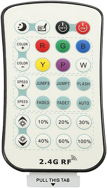 FVTLED Replacement RGBW LED Light Remote Control and Controller Waterproof for Changeable RGBW LED Light Kit