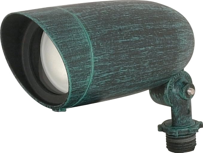 Nuvo SF76/655, PAR16 Landscape Flood Light, Antique Verdigris, 120V | 50W maximum, E26 medium base, Stake or ceiling mount, Wet location rated, cULus listed