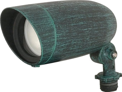 Nuvo SF76/655, PAR16 Landscape Flood Light, Antique Verdigris, 120V | 50W maximum, E26 medium base, Stake or ceiling mount, Wet location rated, cULus listed