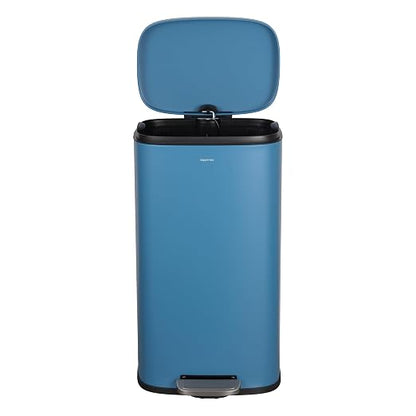 happimess Curtis 8 Gal Step Trash Can Soft Close 25", Bright Cobalt Blue