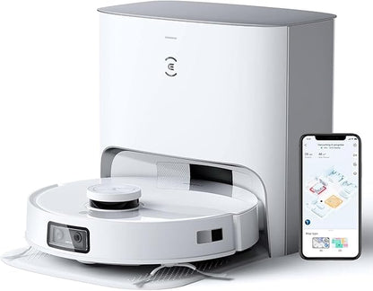 ECOVAS T10 Plus Robot Vacuum and Mop Combo with Auto-Empty Station, 3000Pa, AIVI 3.0 Obstacle Avoidance, OZMO Pro 3.0 Oscillating Mopping, 3D Map, Air Freshener