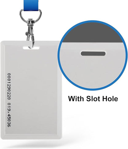 8Pcs RFID Proximity Smart ID Card for Access Control System & Time Attandance EM4100 TK4100 Card-Read only with Slot Hole