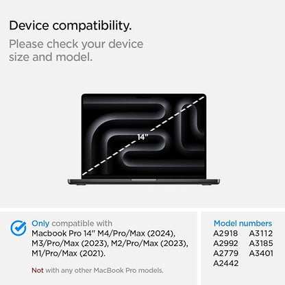 Easy On/Off Magnetic 360° Privacy Screen Filter Compatible with MacBook Pro 14 inch (2021-2026, M5, M4, M3, M2, M1, Pro,Max), Anti Glare Laptop Privacy Screen Shield with Camera Cover - UV block 90%-Model