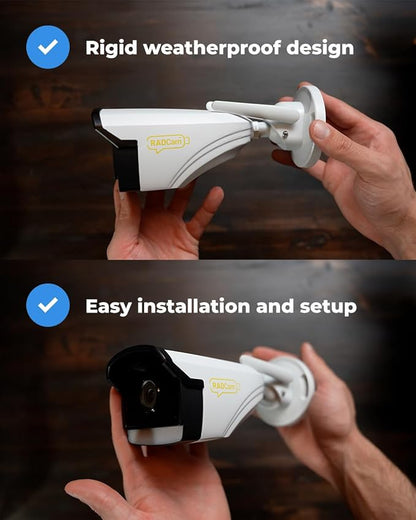 World’s First Talking AI Home Camera System, AI-Powered Talking Camera with Two-Way Audio, White (3-Pack)