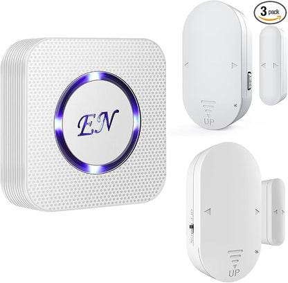 Wireless Door Chime Alarm When a Door Opens,Door Alert for Home,Kids Safety | The Sensor with On/Off Switch, 500 FT Range, 58 Ringtones, 5 Adjustable Volume. Alarm for home business