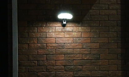 EE805W56 Solar Motion Sensor Security Wall Light – 56 LED Outdoor Solar Powered Light, 50W Equivalent, Dusk-to-Dawn Dim-to-Bright Mode, 180° Detection, IP65 Waterproof for Patio, Yard, Garden & Porch