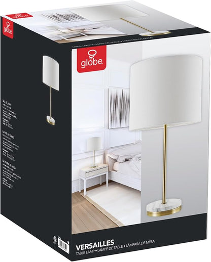 Globe Electric 67044 Versailles Table Lamp, 19", Soft Gold