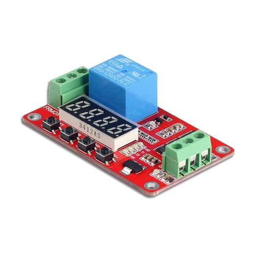 UCTRONICS DC 12V Programmable Multifunction Time Delay Relay Module, On Delay and Off Delay 0.1s to 270h Timer with Segment LEDs Display for Smart Home, Automatic Control