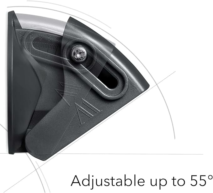 Wasserstein Horizontal Adjustable Angle Mount ONLY Compatible with Google Nest Doorbell (Wired, 3rd & 2nd Gen), 35°–55° Wedge Bracket – NOT Compatible with Nest Doorbell (Battery) – Made for Google