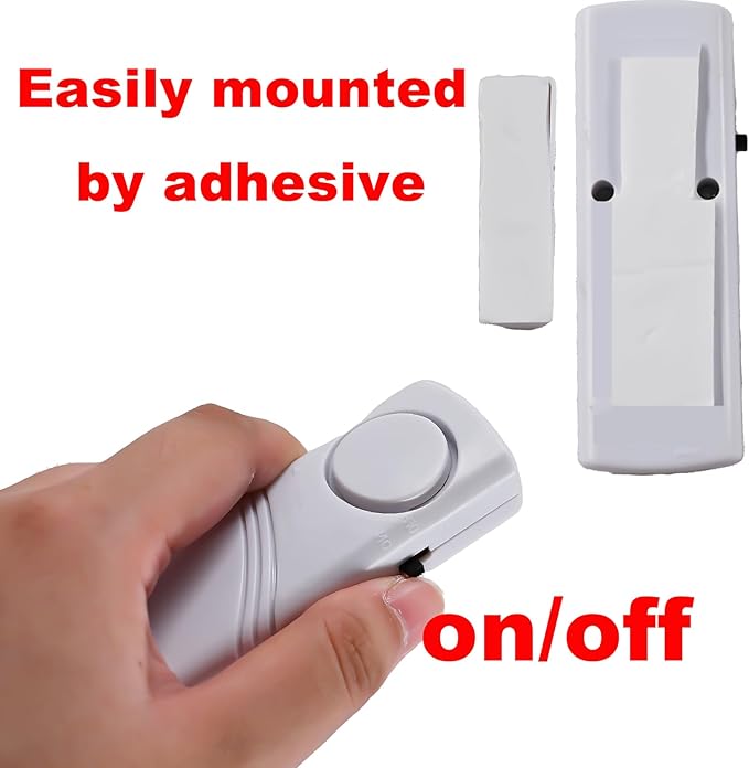 2 Pack Door Window Alarm,Home Magnetic Sensor Alarm,Home Security System Alert, Door Sensor Alert for Kids Safety Toddler, House, Office