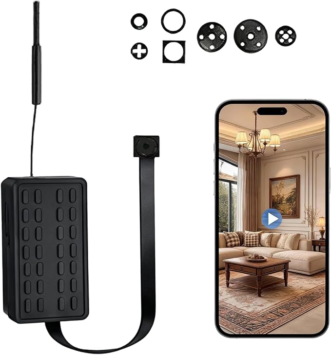 4K Mini WiFi Camera DIY Module, Dual-Band 2.4G/5G Wireless Security Camera, Tiny Nanny Cam with Motion Detection, Remote Viewing, SD Card Storage for Home, Pet, Office Monitoring