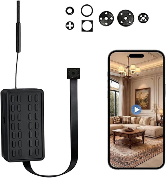 4K Mini WiFi Camera DIY Module, Dual-Band 2.4G/5G Wireless Security Camera, Tiny Nanny Cam with Motion Detection, Remote Viewing, SD Card Storage for Home, Pet, Office Monitoring