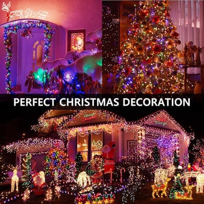 BHCLIGHT 75FT 1500LED Cluster Christmas Lights with Remote, Multicolor