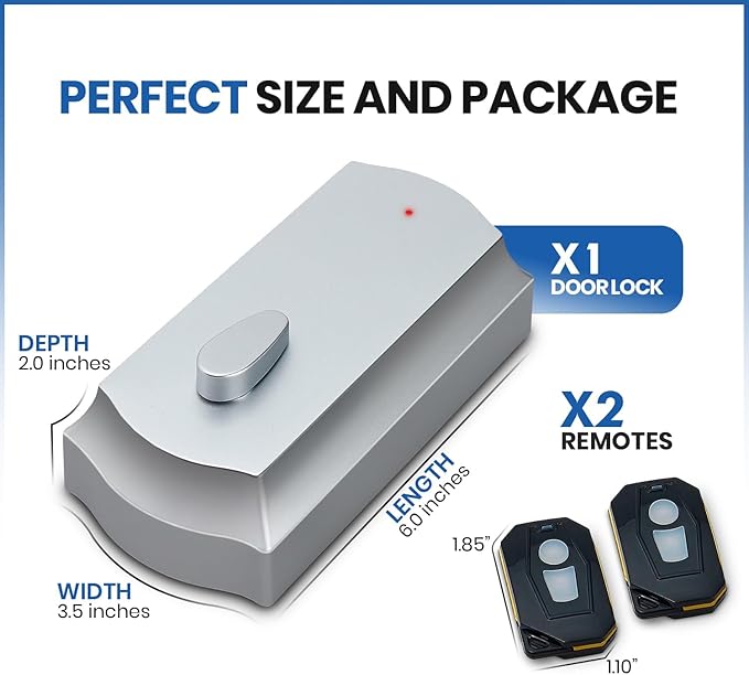 Smart Remote Door Lock for Existing Deadbolt - Installs in 30 Seconds - Enjoy Automatic Keyless Entry with Tool Free Installation - Includes Conversion Kit and Two Wireless Remotes (Bronze)