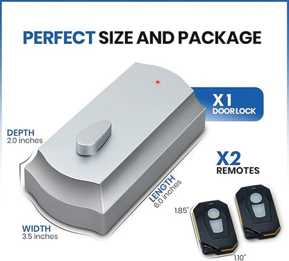 Smart Remote Door Lock for Existing Deadbolt - Installs in 30 Seconds - Enjoy Automatic Keyless Entry with Tool Free Installation - Includes Conversion Kit and Two Wireless Remotes (Bronze)