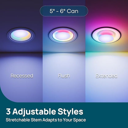 Linkind A19 Smart Edison Bulb 1 Pack & Matter BR30 Smart Light Bulbs with Stretchable Design 2 Pack