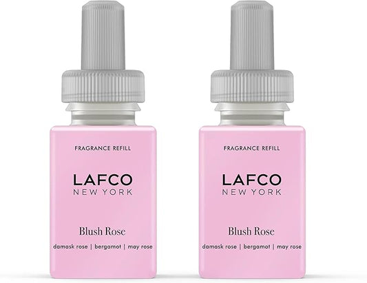 LAFCO New York Pura Smart Device Refill, Blush Rose - Pack of 2 - Vial Delivers Up to 2 Weeks of Fragrance Life - Made in the USA