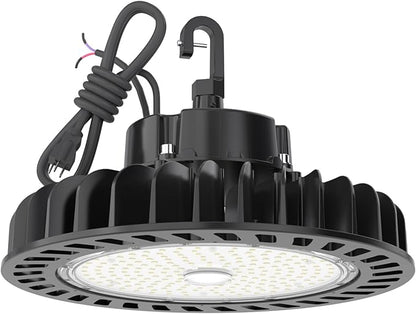 HYPERLITE UFO LED High Bay Light: 150W 21,750LM (145LM/W) 1-10V Dimmable High Bay Led Lights, UL Listed 4000K High Bay LED Lights for Shop Barn Garage, Alternative to 600W MH/HPS, 5-Year WNTY