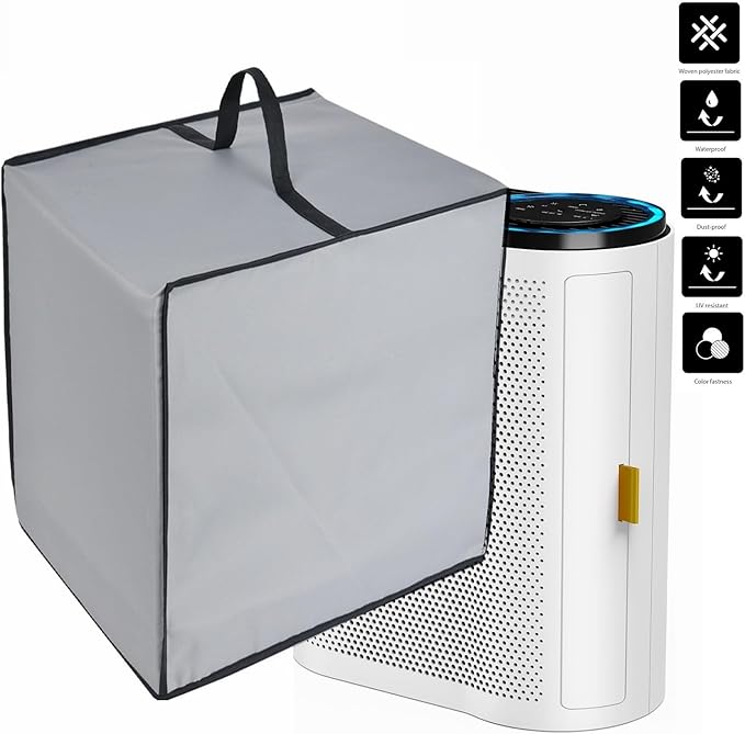 Dust Cover for Air Purifiers - Compatible with MORENTO HY4866 Air Purifiers/MK04 Air Purifiers/AMEIFU sferf-30 Air Purifiers (Silver Grey)