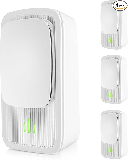 Plug In Negative Ion Air Purifier – 4 Pack Quiet Air Ionizers, Mini Air Fresheners for Home, Bedroom, Office, Kitchen, Portable Odor Eliminator for Smoke, Dust, Pet Smell