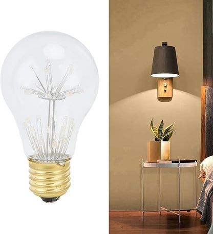 Haofy Smart Light Bulb, 3W LED Vintage Firework Light Bulb for Festival Party Yard Bedroom Decoration