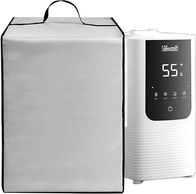Dust Cover for LEVOIT Humidifiers for Bedroom Home, Smart Warm and Cool Mist Air Humidifier,Heavy Duty Dustproof Anti-Static Nylon Case for OasisMist4.5L Humidifier Protective Cover (Silver)
