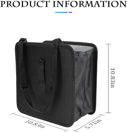Foldable Trash Can, Hanging Waterproof Leakproof Storage Bag with Large Capacity, Car Interior Accessories (Large)