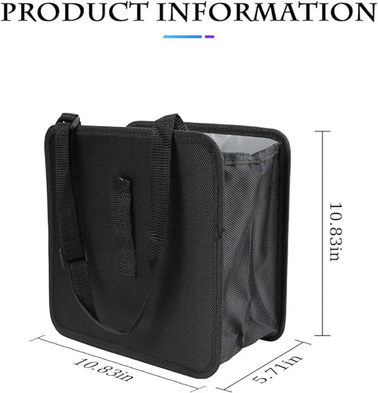 Foldable Trash Can, Hanging Waterproof Leakproof Storage Bag with Large Capacity, Car Interior Accessories (Large)