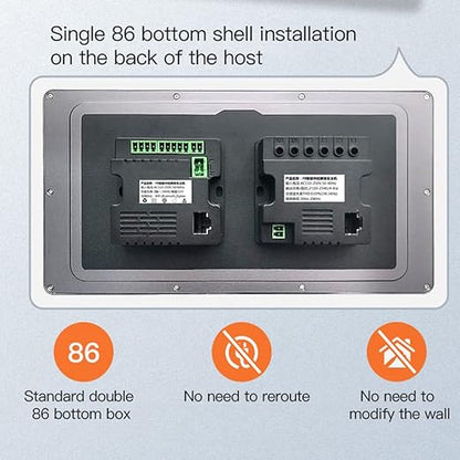 Tuya Smart Home 8-inch Multifunctional Intelligent Control Touch Screen Background Music Host ZigBee Gateway System in-Wall Central Control Panel for Tuya Devices