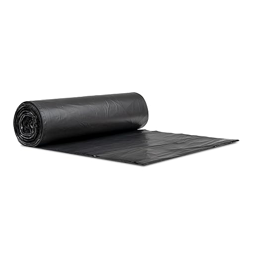 Inteplast Group High-Density Interleaved Commercial Can Liners, 60 Gal, 12 Microns, 38" X 60", Black, 200/carton