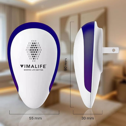 VIMALIFE 2026 Ultrasonic Pest Repeller Plug-In, Electronic Mosquito Repellent for Indoor Use, Roach, Ant, Spider & Rodent Control, Silent 3W Energy-Saving Electronic Home, Office, Gym Protection