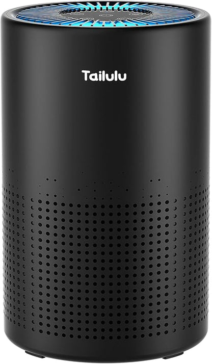 Air Purifiers for Bedroom Home, Tailulu H14 True HEPA Air Purifier Filter, Quiet Air Cleaner With 12dB Sleep Mode Night Light Speed Control Timer, Portable Small Air Purifier For Allergies Pets, AP052